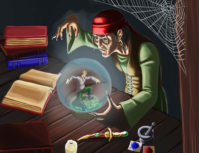 Witch possessing a unlike man